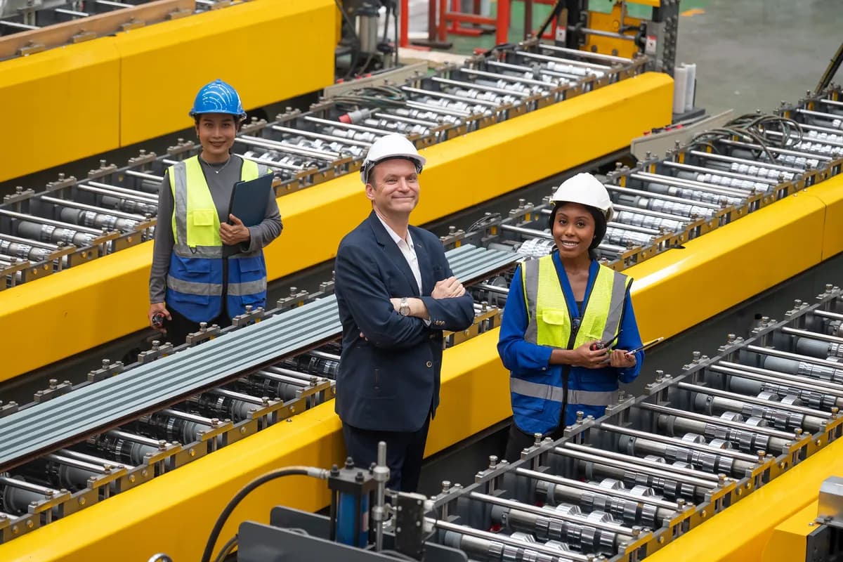 Inspector witnessing a hold point during fabrication